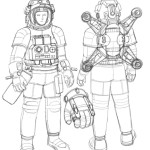 Space suit with maneuver pack
